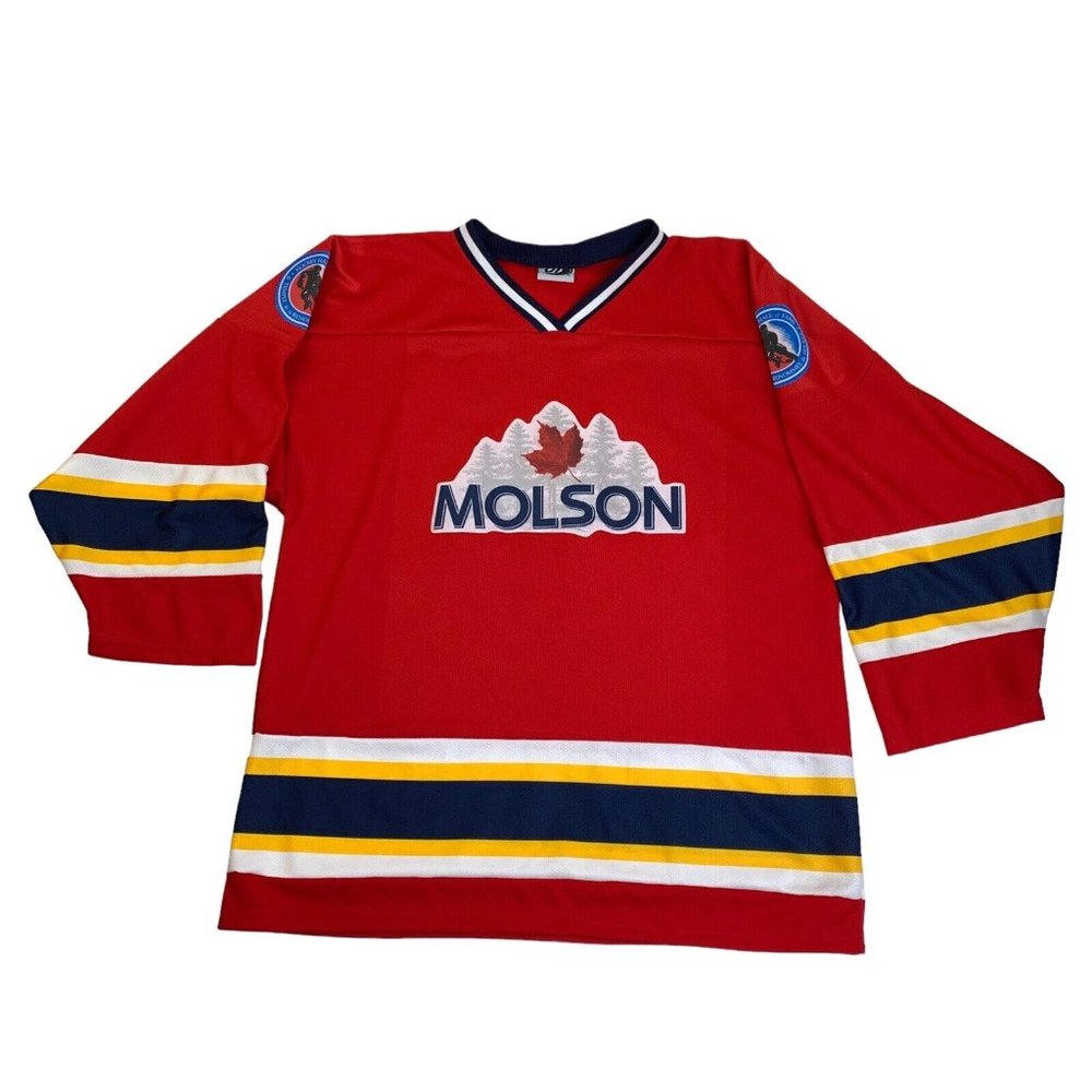 Molson # 1 Hockey Hall Of Fame Hockey Jersey Men XL by OT Sports Vintage USA